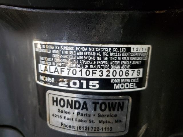 2015 HONDA NCH50 - LALAF7010F3200679