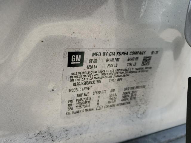 KL7CJKSB0MB301606 | 2021 CHEVROLET TRAX LS