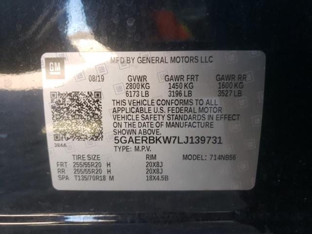 5GAERBKW7LJ139731 | 2020 BUICK ENCLAVE ES