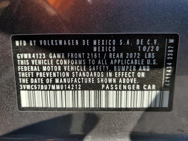 2021 VOLKSWAGEN JETTA S - 3VWC57BU7MM014212