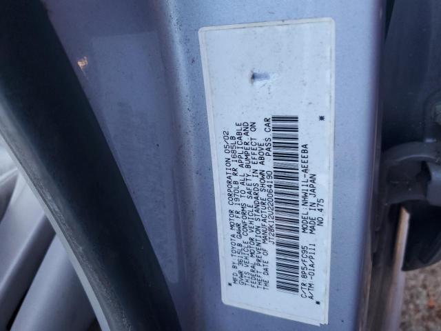 JT2BK12U220064190 2002 Toyota Prius