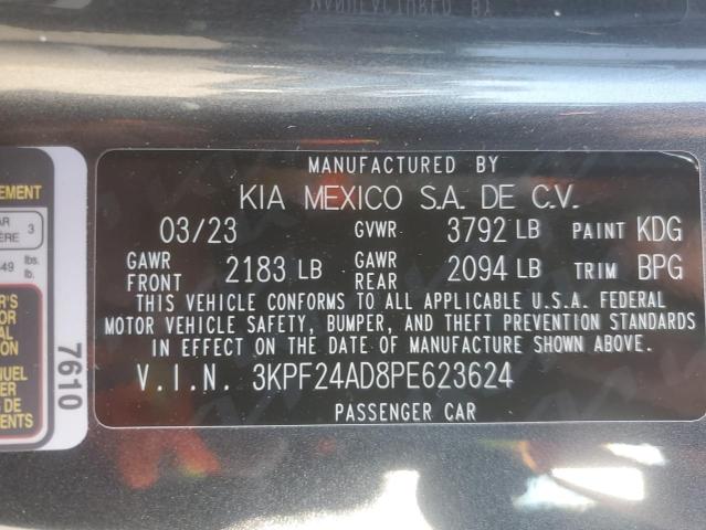 3KPF24AD8PE623624 | 2023 KIA FORTE LX