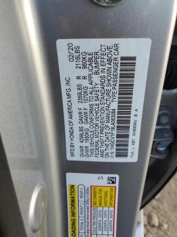 1HGCV1F19LA063084 | 2020 HONDA ACCORD LX