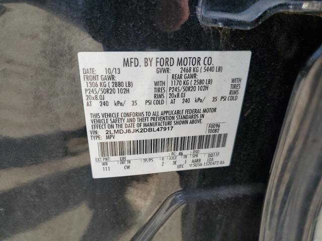 2013 Lincoln Mkx VIN: 2LMDJ6JK2DBL47917 Lot: 77090623