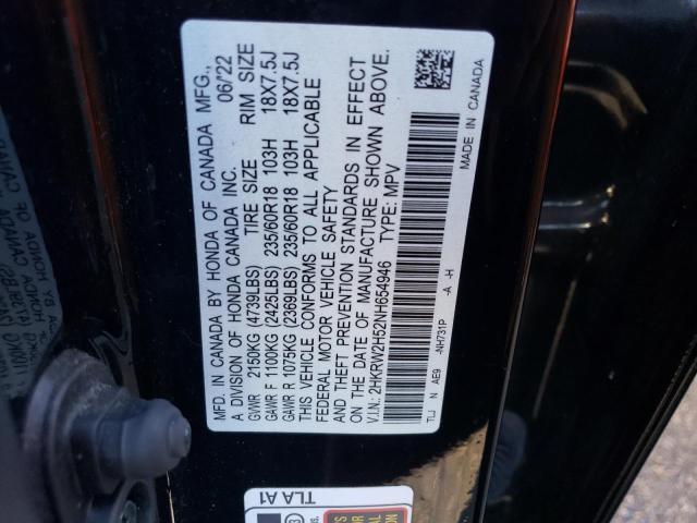 2HKRW2H52NH654946 | 2022 HONDA CR-V EX