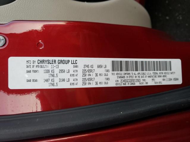 2C4RDGCG3ER212563 Dodge Grand Caravan Sxt