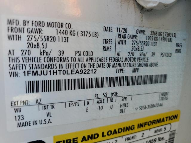 1FMJU1HT0LEA92212 Ford Expedition Xlt