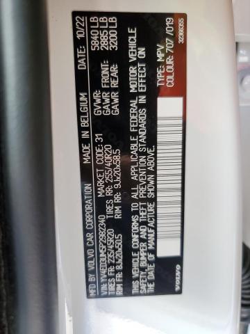 2023 VOLVO XC40 RECHA YV4ED3UM5P2982340
