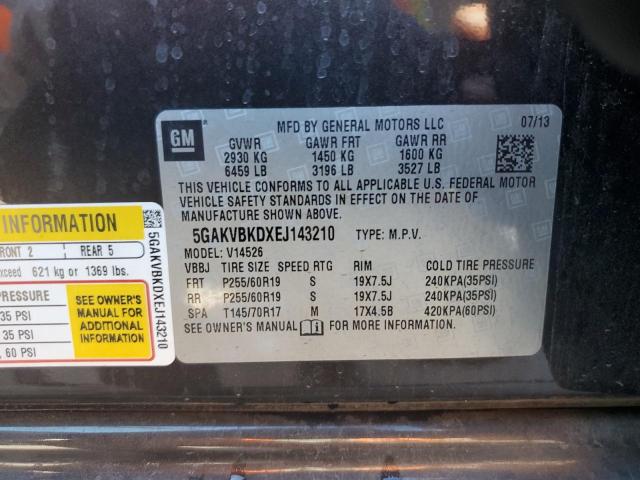 5GAKVBKDXEJ143210 Buick Enclave