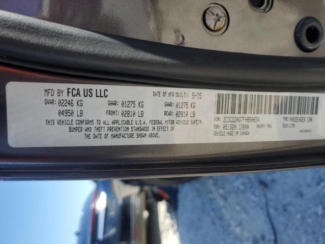 2C3CDZAG7FH850654 2015 Dodge Challenger Sxt