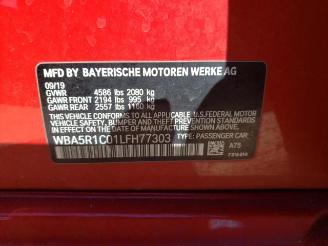 WBA5R1C01LFH77303 BMW 330I