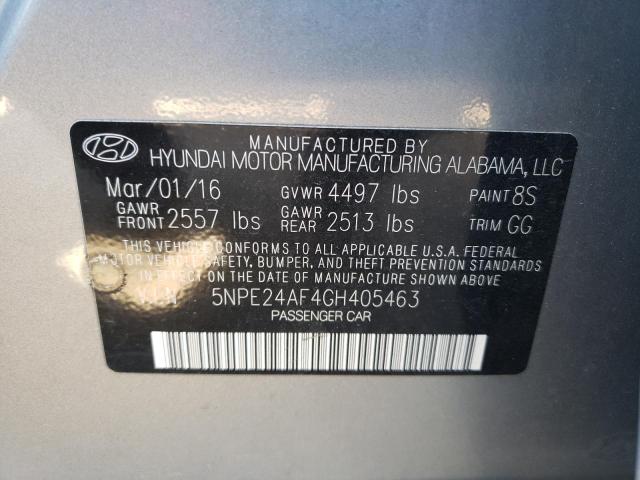 5NPE24AF4GH405463 | 2016 HYUNDAI SONATA SE