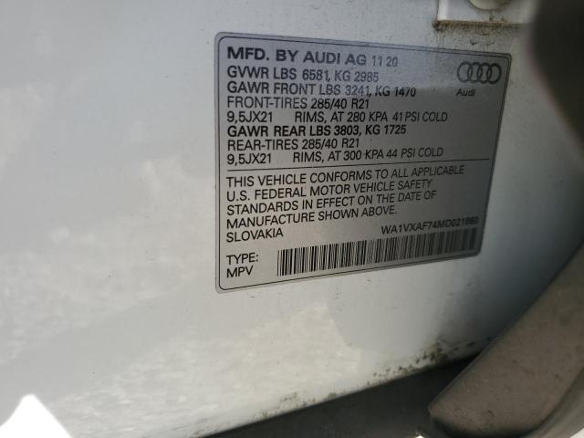 2021 AUDI Q7 PRESTIG - WA1VXAF74MD021860