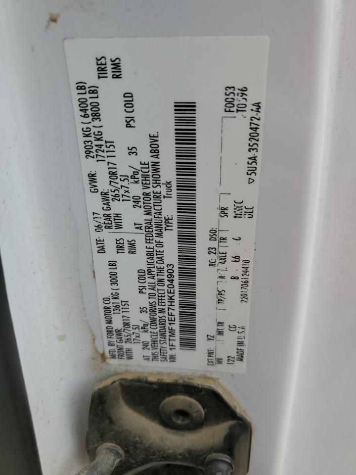 1FTMF1EF7HKE04903 FORD All Models 2017