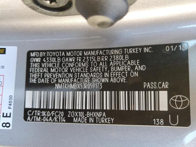 2018 Toyota C-Hr Xle VIN: NMTKHMBX5JR059173 Lot: 75582513