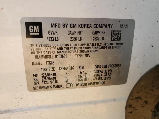  BUICK ENCORE 2020 Білий