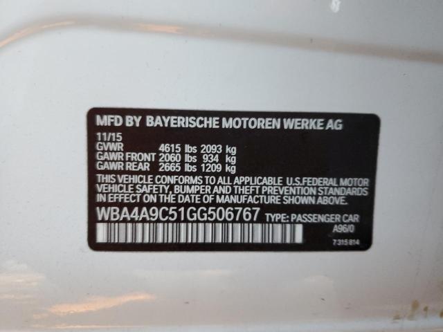 WBA4A9C51GG506767 BMW 428 I Gran Coupe Sulev