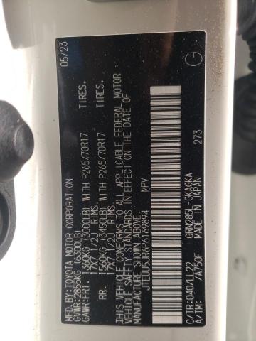 2023 TOYOTA 4RUNNER 40 JTEUU5JR6P6169894