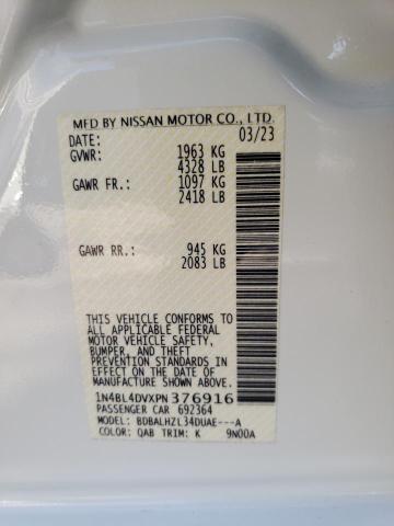 1N4BL4DVXPN376916 | 2023 NISSAN ALTIMA SV