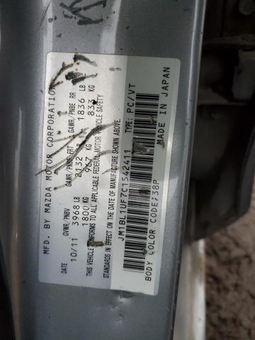 2012 Mazda 3 I VIN: JM1BL1UF7C1542411 Lot: 76662383