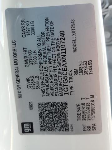 1GTG5CEAXN1107240 GMC Canyon Elevation