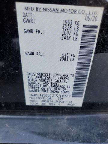 1N4BL4BV0LC253697 Nissan ALTIMA S