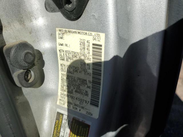 1N6BD0CT0CC450797 2012 Nissan Frontier S