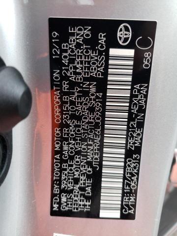 JTDEPRAE6LJ093914 2020 Toyota Corolla Le