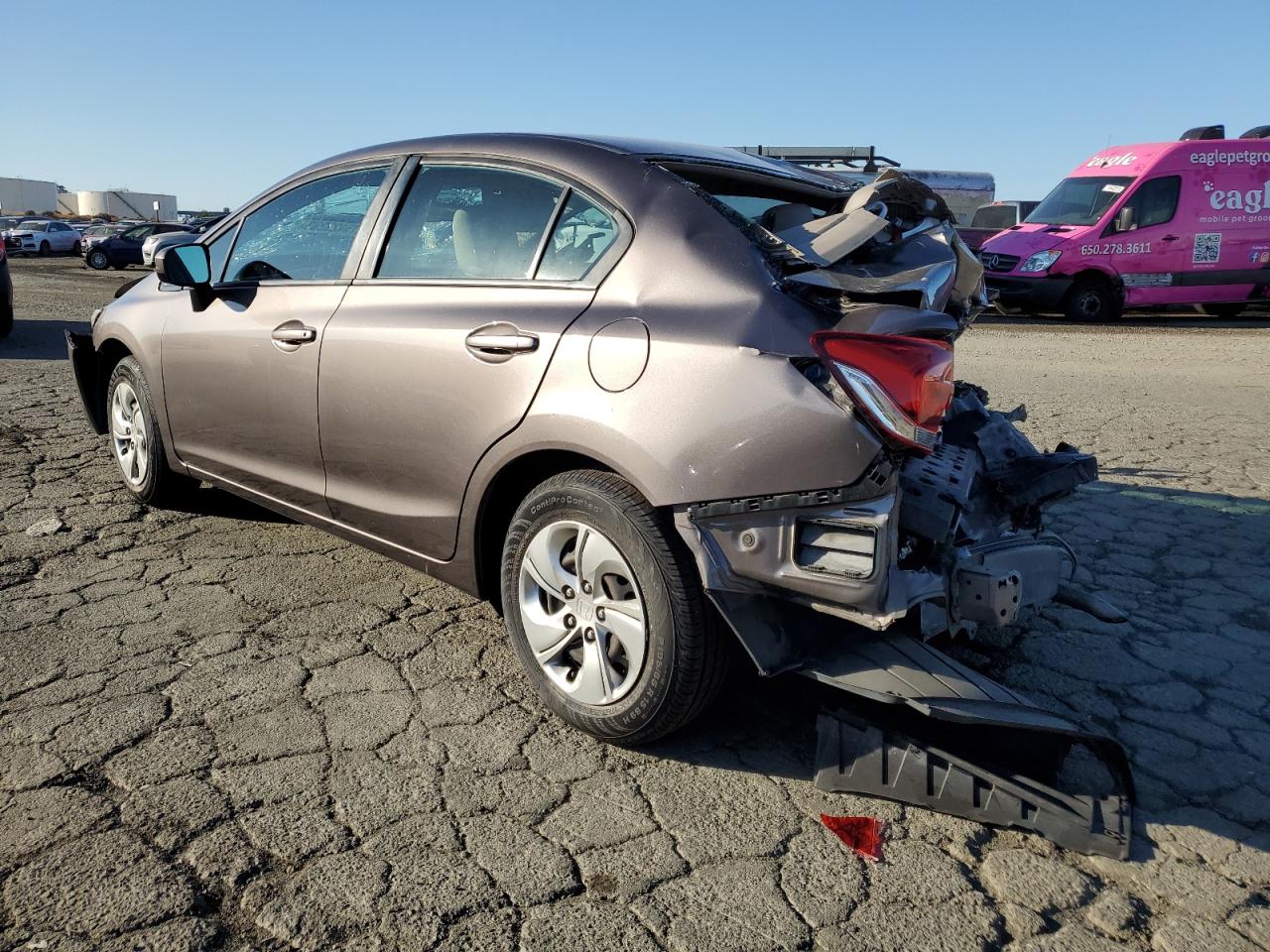 Lot #2206631993 2014 HONDA CIVIC LX