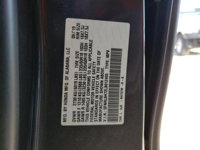 5FNRL6H72LB012465 | 2020 HONDA ODYSSEY EX