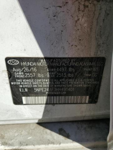 2017 HYUNDAI SONATA SE - 5NPE24AF3HH491401