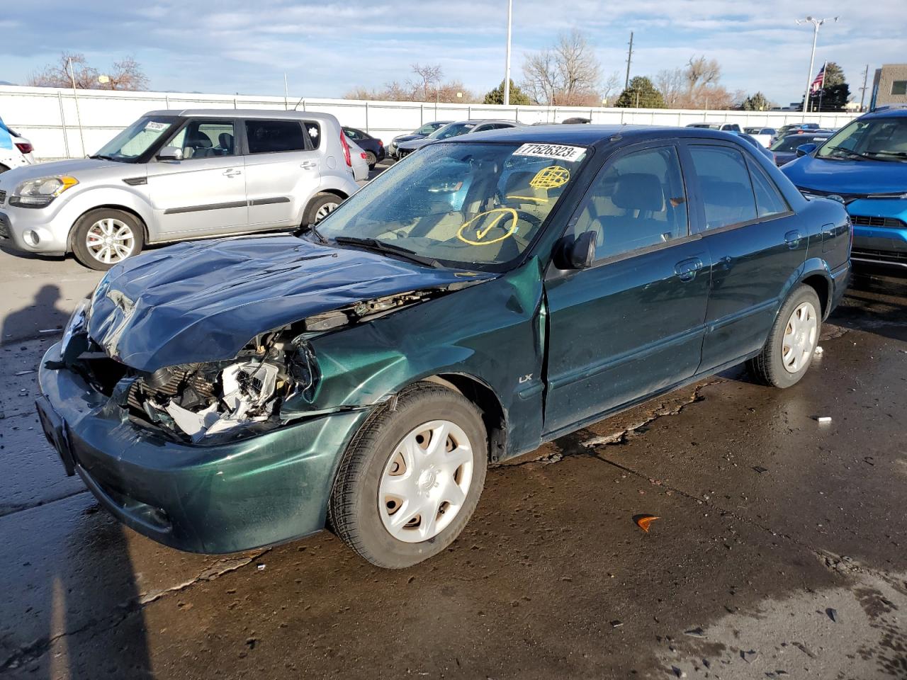 Lot #2936207186 1999 MAZDA PROTEGE DX