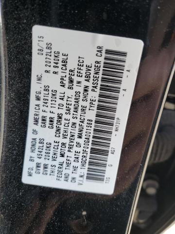 2016 HONDA ACCORD EXL - 1HGCR3F00GA001568