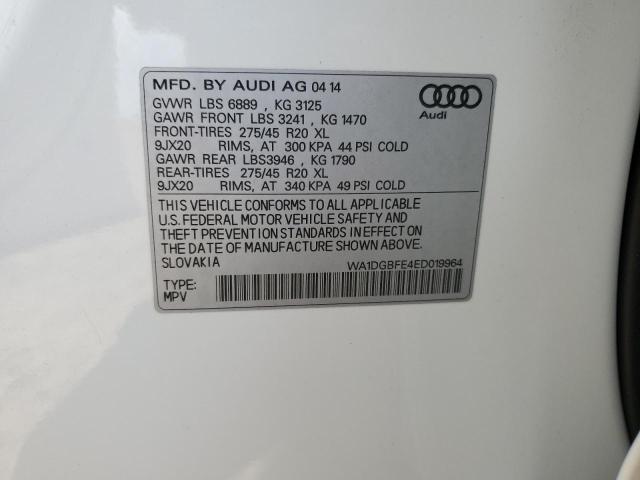 AUDI Q7 2014 Білий