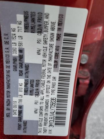 2020 TOYOTA YARIS LE 3MYDLBJV4LY705636