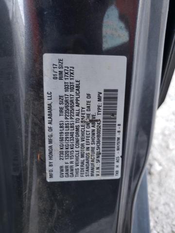 5FNRL5H36HB005243 2017 Honda Odyssey Se