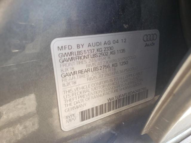 VIN WA1UFAFL8DA048766 2013 Audi A4, Premium Plus no.13