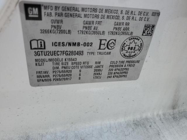 2015 GMC SIERRA K15 - 3GTU2UEC7FG280493