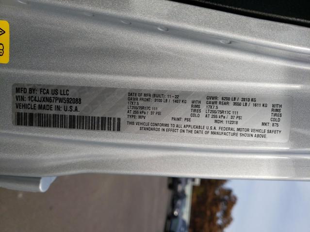 2023 JEEP WRANGLER 4 1C4JJXN67PW592088