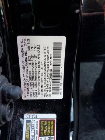 2HKRM4H7XGH698859 | 2016 HONDA CR-V EXL