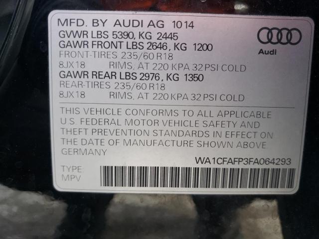 WA1CFAFP3FA064293 2015 AUDI Q5, photo no. 12