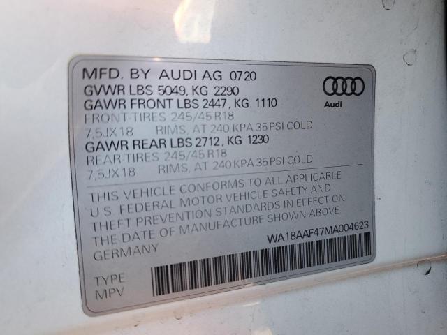 WA18AAF47MA004623 2021 AUDI A4 - Image 12