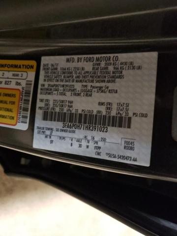 3FA6P0H71HR391023 | 2017 FORD FUSION SE