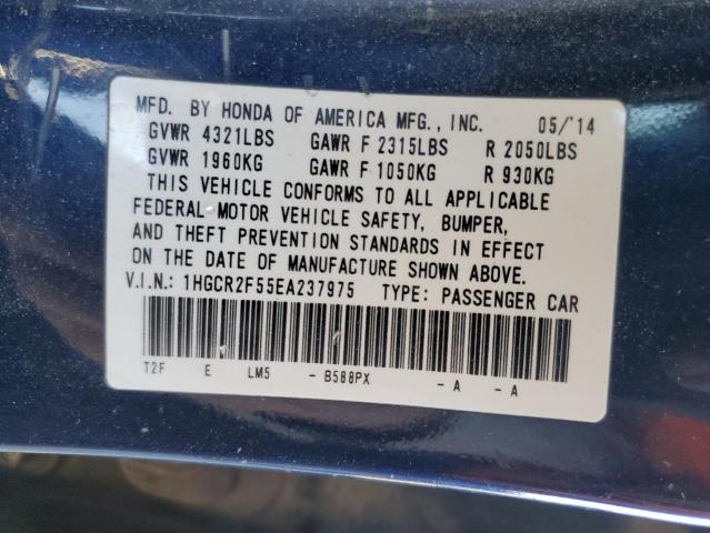 1HGCR2F55EA237975 | 2014 HONDA ACCORD SPO