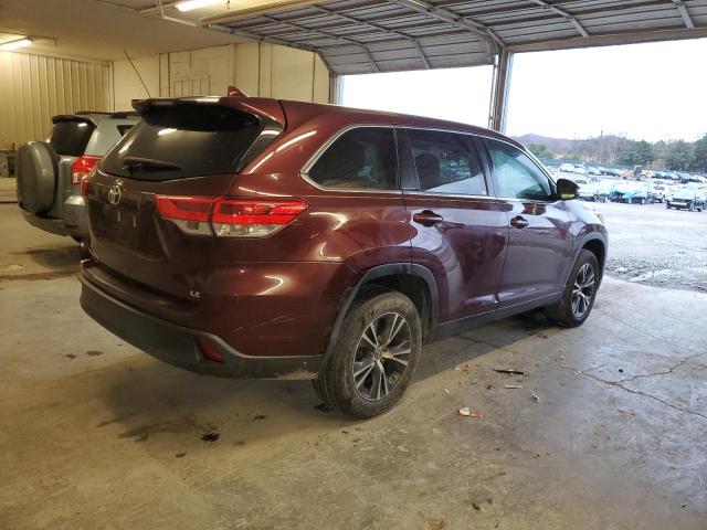 VIN 5TDZZRFH0KS326105 2019 Toyota Highlander, LE no.3