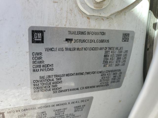 3GTU9CED0LG168905 GMC Sierra K1500 Elevation