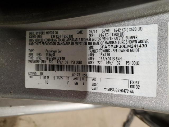 3FADP4EJ0EM241430 Ford FIESTA SE
