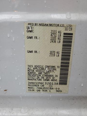 1N4BZ1CPXKC320138 Nissan Leaf S Plus