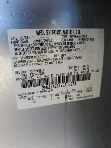 2FMEK62C79BA05374 | 2009 Ford flex sel