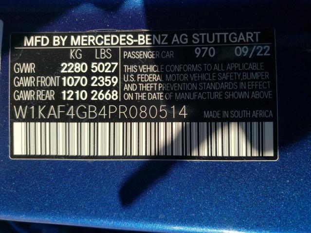 VIN W1KAF4GB4PR080514 2023 Mercedes-Benz C-Class, 300 no.12